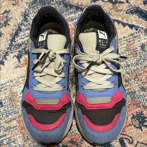 Puma RS-0 Sneakers in Blue, Pink, and Black